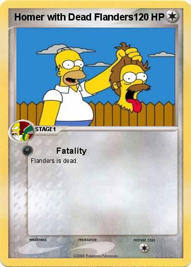 Pokemon Homer with Dead Flanders