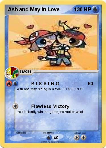 Pokemon Ash and May in Love