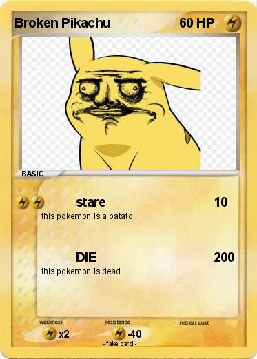 Pokemon Broken Pikachu