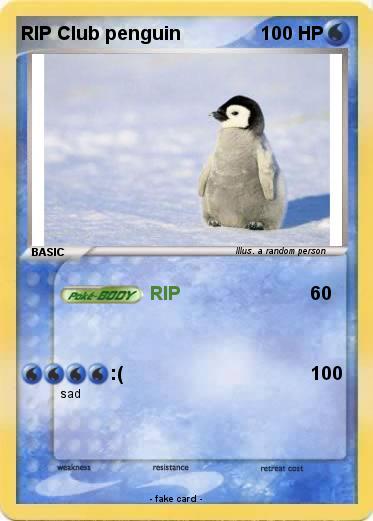 Pokemon RIP Club penguin
