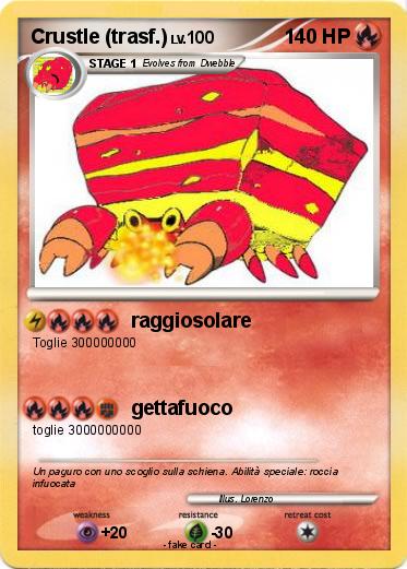 Pokemon Crustle (trasf.)