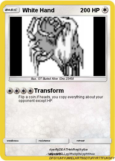 Pokemon White Hand