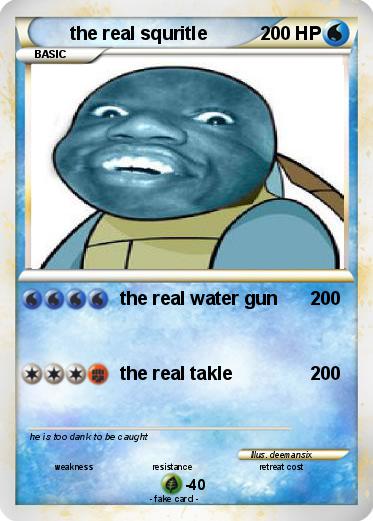 Pokemon the real squritle
