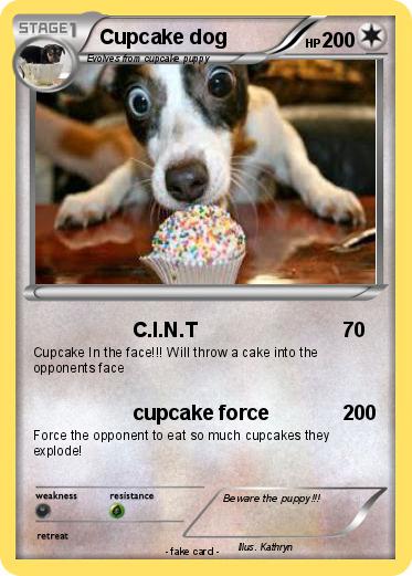 Pokemon Cupcake dog