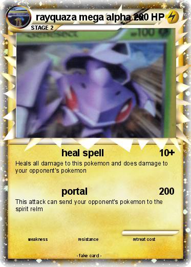 Pokemon rayquaza mega alpha ex