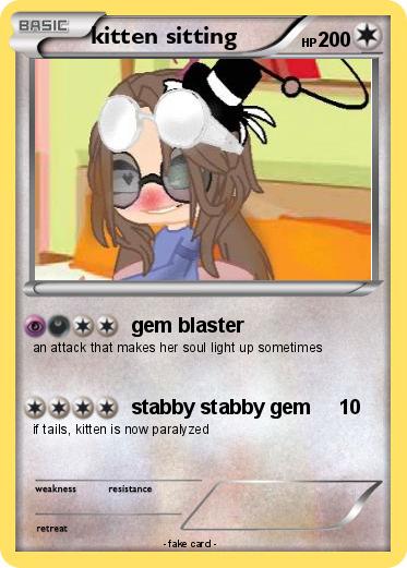 Pokemon kitten sitting
