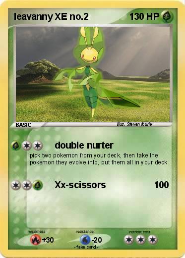 Pokemon leavanny XE no.2