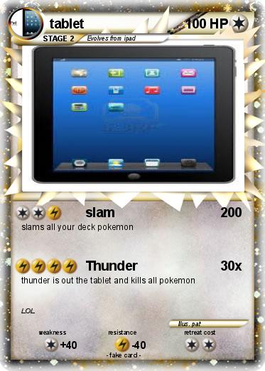 Pokemon tablet