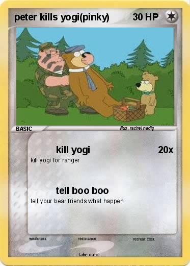 Pokemon peter kills yogi(pinky)