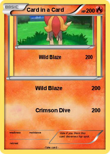 Pokemon Card in a Card