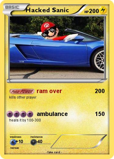 Pokemon Hacked Sanic