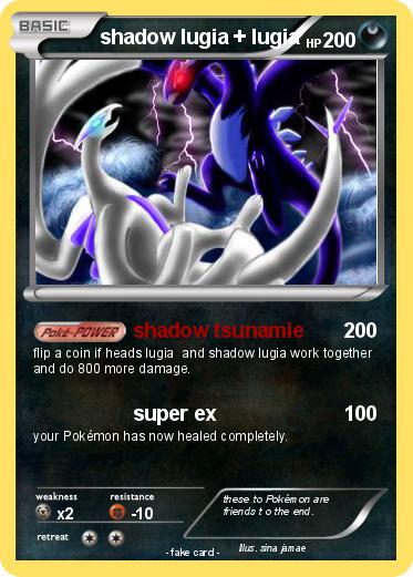 Pokemon shadow lugia + lugia Pokemon shadow lugia + lugia