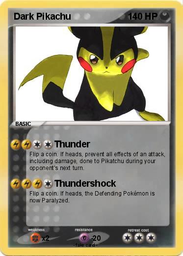 Pokemon Dark Pikachu