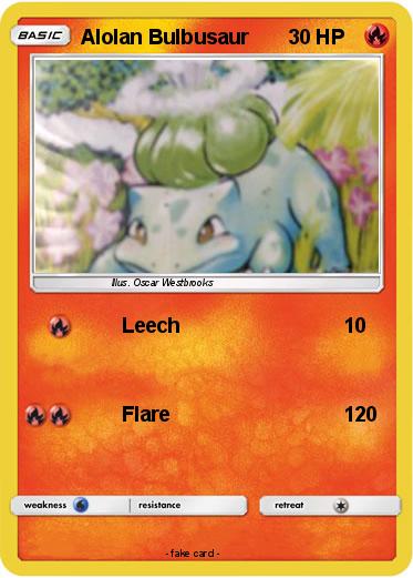 Pokemon Alolan Bulbusaur