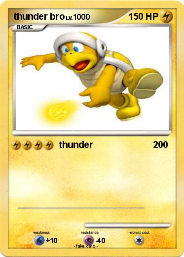 Pokemon thunder bro