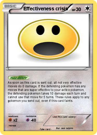 Pokemon Effectiveness crisis