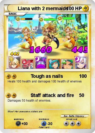 Pokemon Liana with 2 mermaids