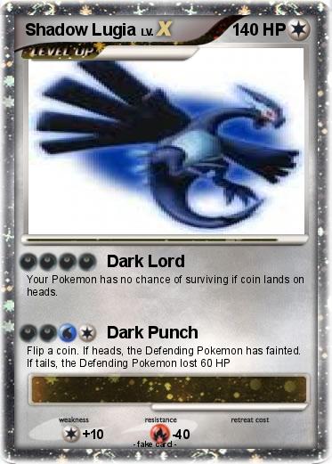 Pokemon Shadow Lugia