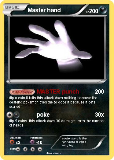 Pokemon Master hand