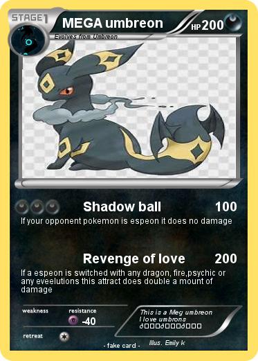 Pokemon MEGA umbreon