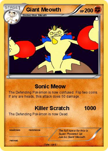 Pokemon Giant Meowth