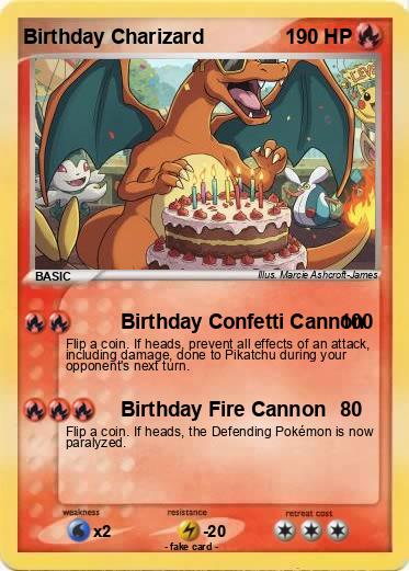 Pokemon Birthday Charizard