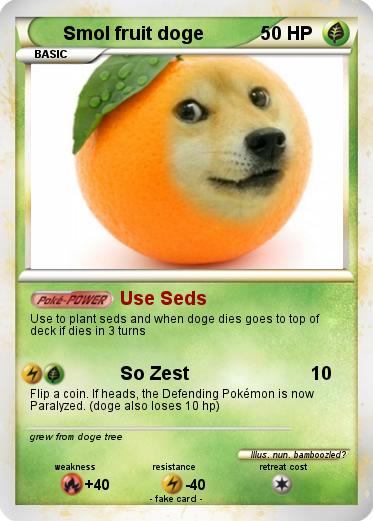 Pokemon Smol fruit doge