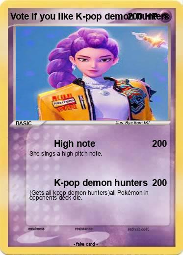 Pokemon Vote if you like K-pop demon hunters