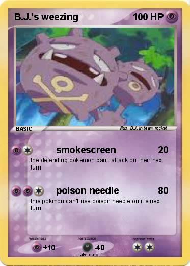 Pokemon B.J.'s weezing