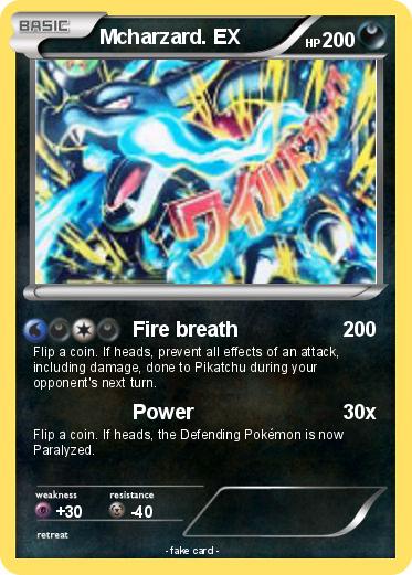Pokemon Mcharzard. EX