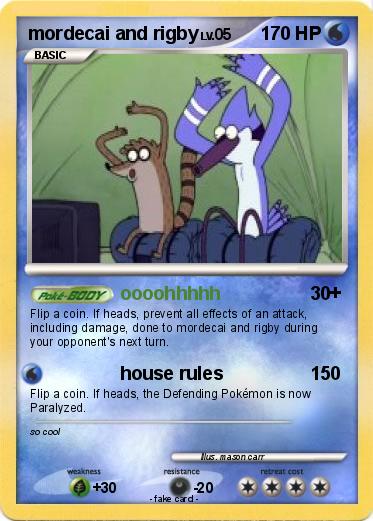 Pokemon mordecai and rigby