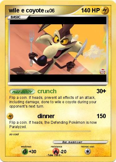 Pokemon wile e coyote
