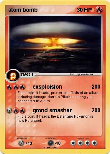 Pokemon atom bomb