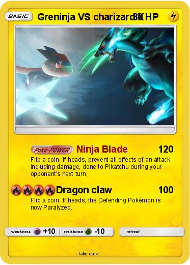 Pokemon Greninja VS charizard X
