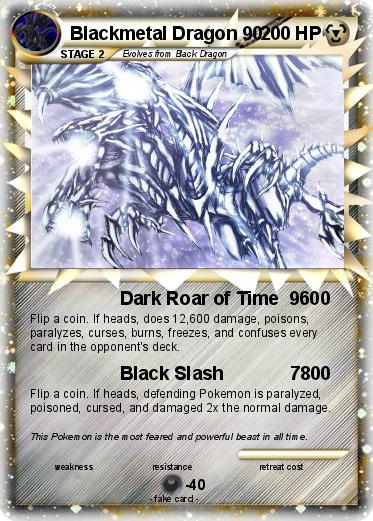 Pokemon Blackmetal Dragon 90