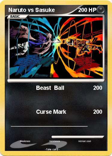 Pokemon Naruto vs Sasuke