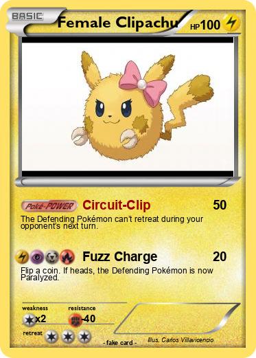 Pokemon Female Clipachu