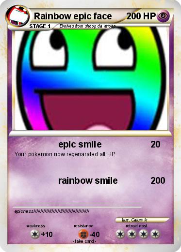 Pokemon Rainbow epic face