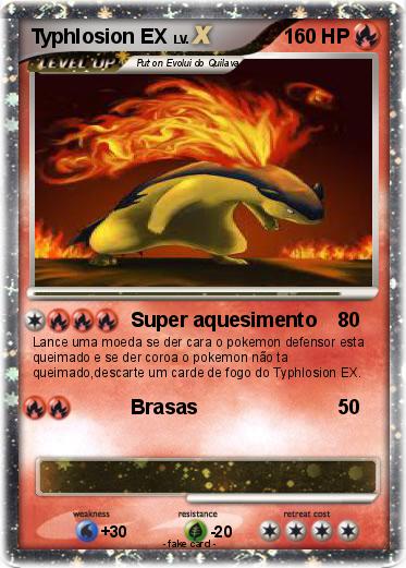 Pokemon Typhlosion EX