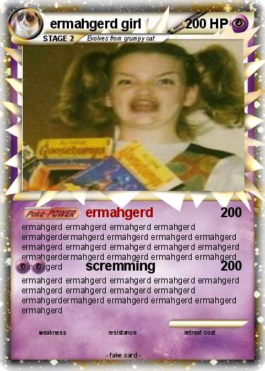 Pokemon ermahgerd girl