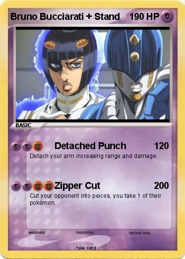 Pokemon Bruno Bucciarati + Stand