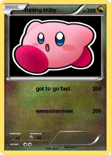 Pokemon runing kriby