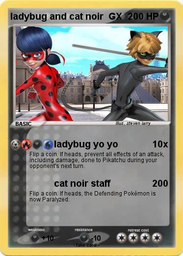 Pokemon ladybug and cat noir  GX