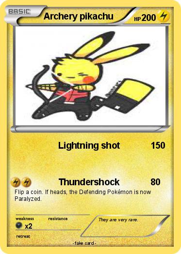 Pokemon Archery pikachu