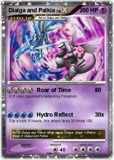 Pokemon Dialga and Palkia