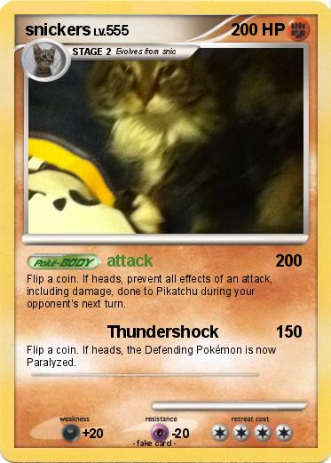 Pokemon snickers
