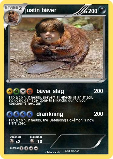 Pokemon justin bäver