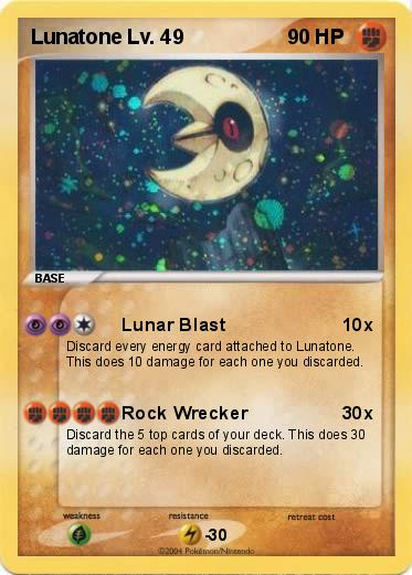 Pokemon Lunatone Lv. 49