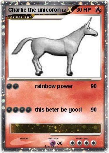 Pokemon Charlie the unicoron