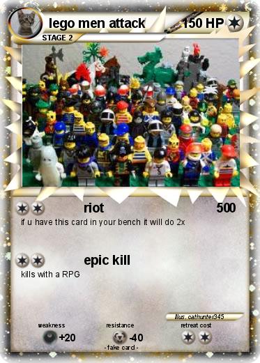 Pokemon lego men attack